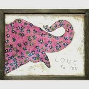 Sugarboo Designs Original Artwork in wood frame